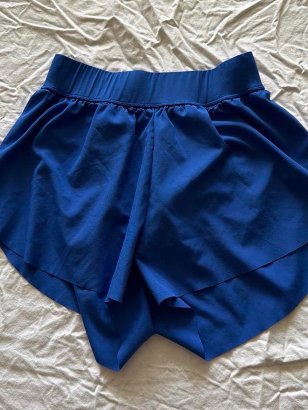 Women's Blue Active Layered Skort Shorts